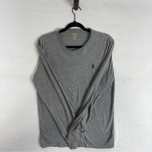 Polo Ralph Lauren Long Sleeve Tee M Gray Custom‎